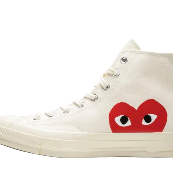 CDG PLAY CONVERSE CHUCK TAYLOR ALL-STAR 70 HI - Picture 1 of 3